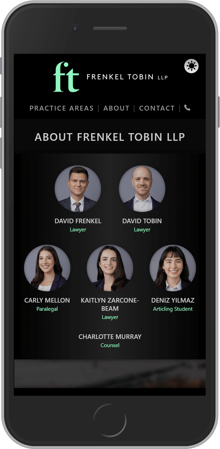 Frenkel Tobin LLP iPhone