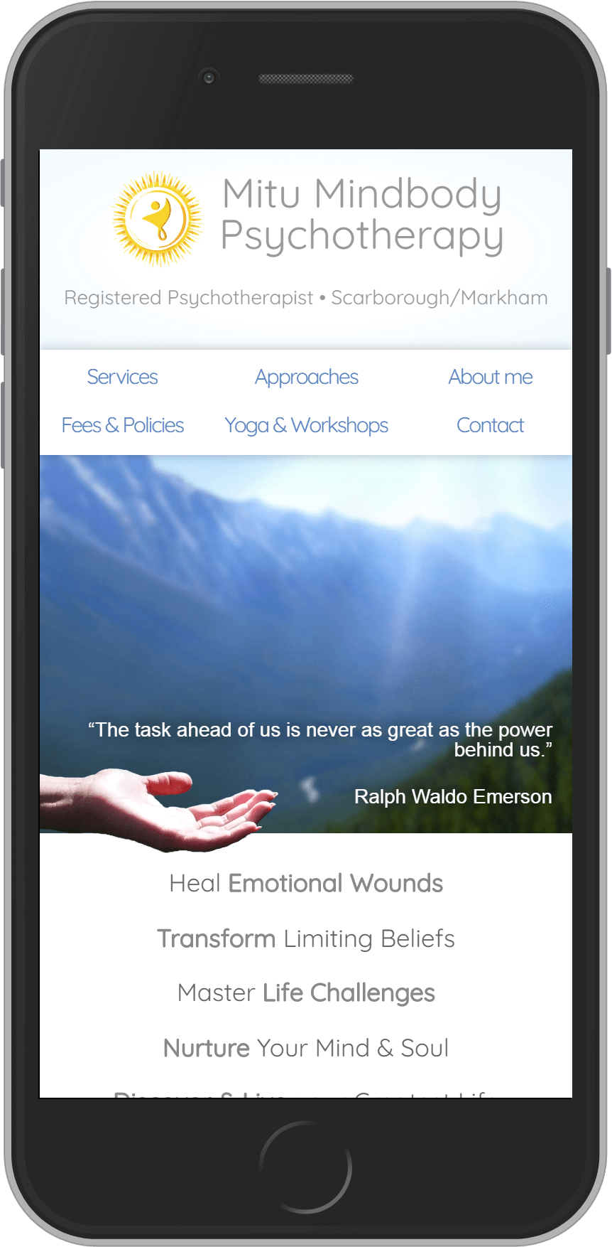 Mitu MindBody Psychotherapy iPhone