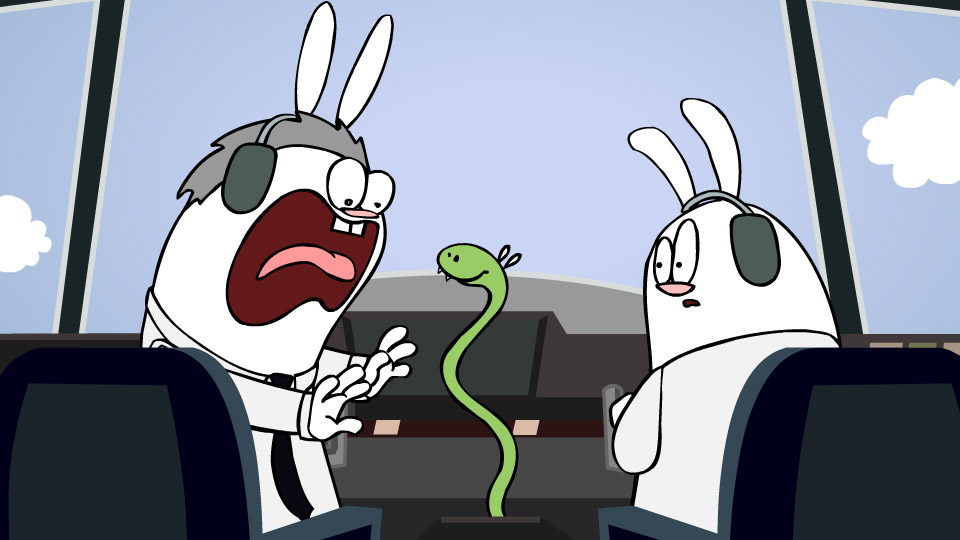 Snakes on a Plane in 30 Seconds (and re-enacted by Bunnies)